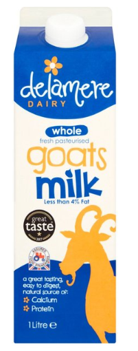 Full cream goats milk