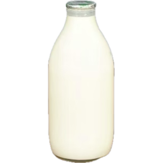 Cotteswold Dairy organic whole milk in glass bottle
