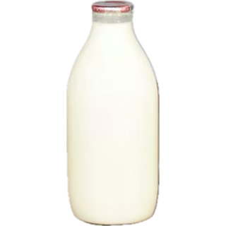 Cotteswold Dairy organic semi-skimmed milk in glass bottle