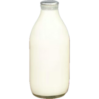 Cotteswold Dairy semi-skimmed milk in glass bottle